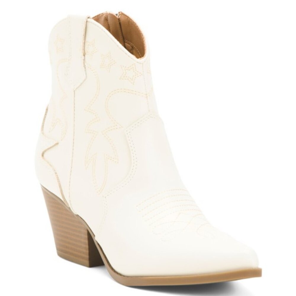 Ivory Adeleo Western Booties